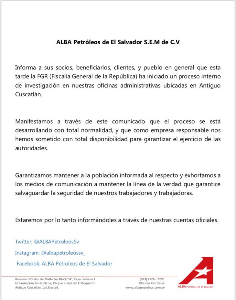 Comunicado