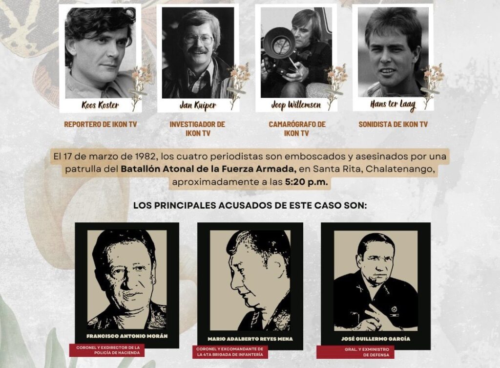 El Salvador: histórica sentencia por el asesinato de los periodistas holandeses en 1982