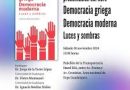 LIBRO: Democracia griega. Democracia moderna. Luces y sombras.