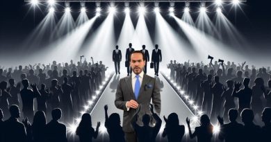 La política como espectáculo mediático.