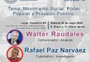 INVITACIÓN a Cátedra: «Movimiento social, poder popular y proyecto político».