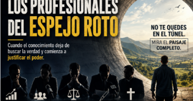 Los profesionales del espejo roto: Amoldan saberes para que el poder siempre tenga la razón.