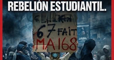 FRANCIA. REBELIÓN ESTUDIANTIL. Movilización en Institutos. Ola masiva de protestas estudiantiles.