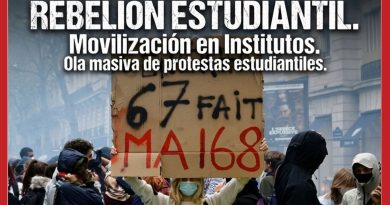 FRANCIA. REBELIÓN ESTUDIANTIL. Movilización en Institutos. Ola masiva de protestas estudiantiles.